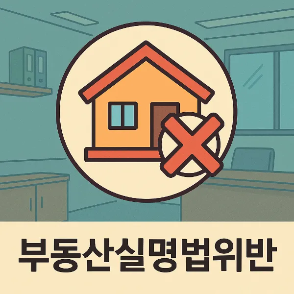 진주형사사건변호사, 부동산실명법위반